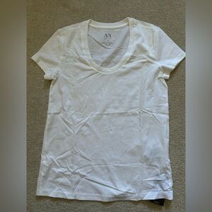 AX Armani Exchange White Women's T-shirt, XS
